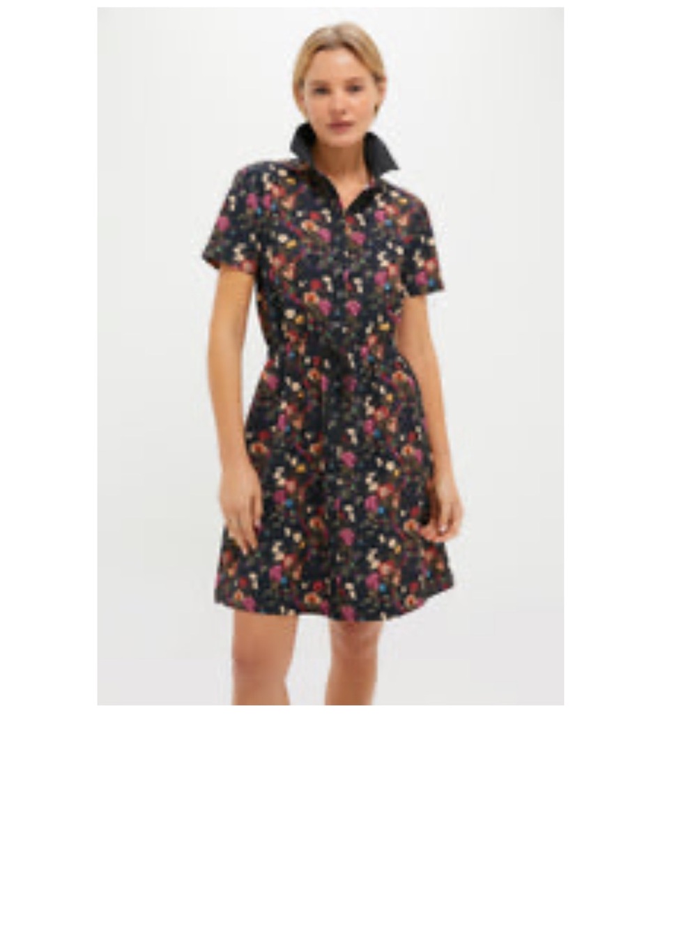 Baroque Floral Short Sleeve Performance Jersey Alcott Golf Dress